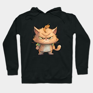 Cat Pet Cute Adorable Humorous Illustration Hoodie